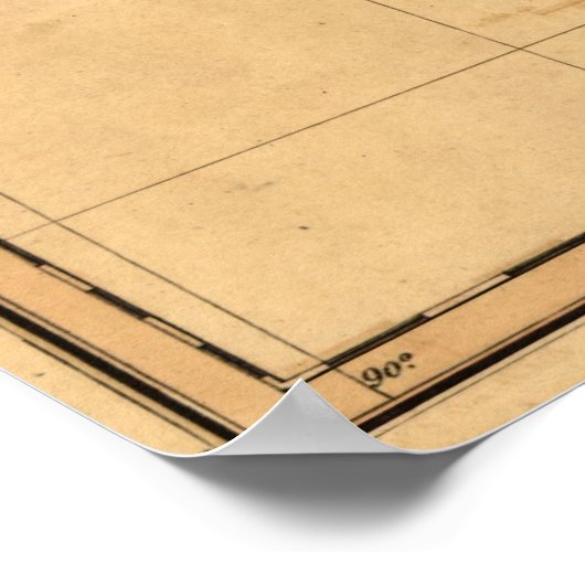 1826 Kaart van Tennessee Poster (Hoek)