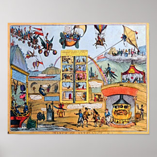1829 Retro Futuristische Maart Intellect Poster