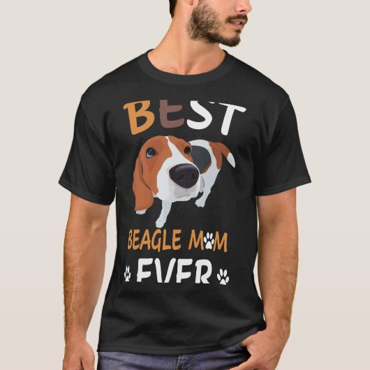 182 Beste Beagle-moeder ooit T-shirt (Voorkant)