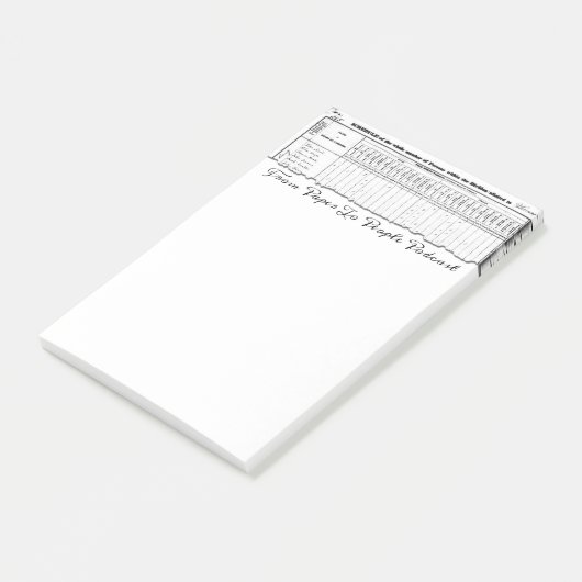 1830 Census FPPP Post-its Post-it® Notes (Schuin)