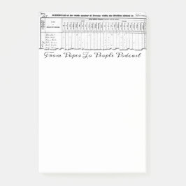 1830 Census FPPP Post-its Post-it® Notes