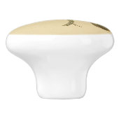 1830 Hummingbird Drab-knop Keramische Knop (Zijkant)