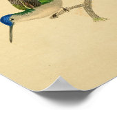  1830 Hummingbird Print Blue Green (Hoek)