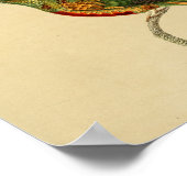  1830 Hummingbird Print Red Green (Hoek)