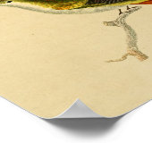  1830 Hummingbird Print Red Green (Hoek)