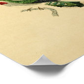  1830 Hummingbird Print Red Green (Hoek)
