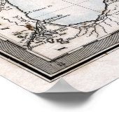 1831 MICHIGAN GRONDGEBIED KAART POSTER (Hoek)