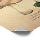  1831 paddenstoelvariëteit Blauw bruin afdrukken Poster (Hoek)