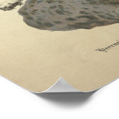  1831 paddenstoelvariëteit Bruin Pet afdrukken Poster (Hoek)