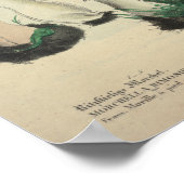  1831 paddenstoelvariëteit Rood bruin afdrukken Poster (Hoek)