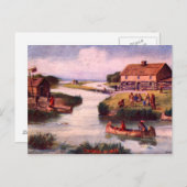 1833 Chicago Frontier Briefkaart (Voorkant / Achterkant)