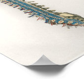 1833 Poster van de wervelkolom Anatomie (Hoek)