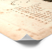 1833  skeletanatomie afdrukken poster (Hoek)