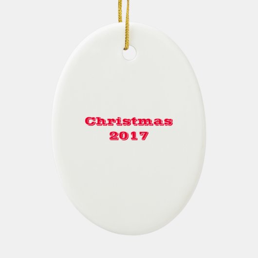 18346 Kerstmis Keramisch Ornament (Achterkant)