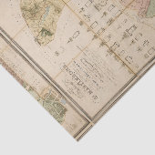 1834 kaart van de borough of St Marylebone (Londen Tissuepapier (Detail)