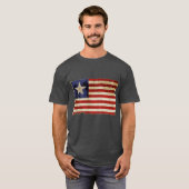 1835 Texas Navy Flag T-shirt (Voorkant volledig)