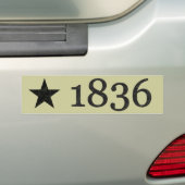 1836 BUMPERSTICKER (Op auto)