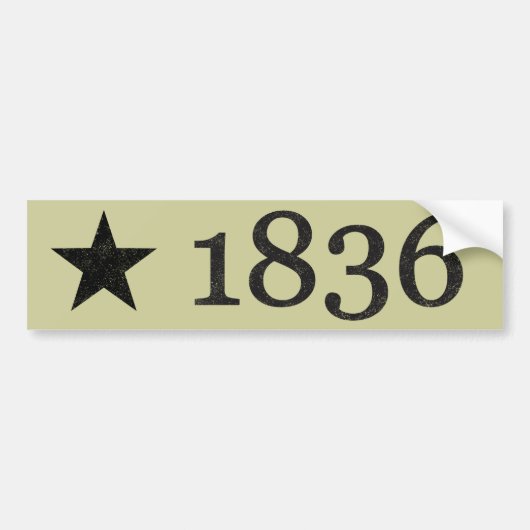 1836 BUMPERSTICKER (Voorkant)