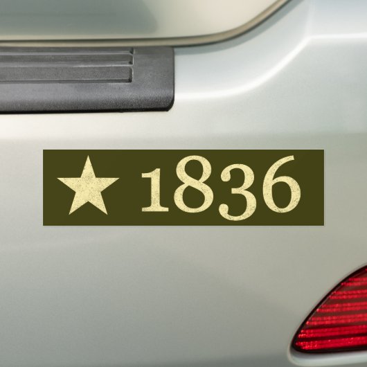 1836 BUMPERSTICKER (Op auto)