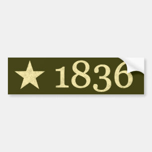 1836 BUMPERSTICKER