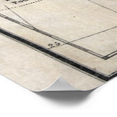 1836 Indische stammen van Noord-Amerika Kaart Poster (Hoek)