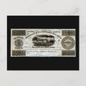 1837 Canadian Railroad Valuta Briefkaart (Voorkant)