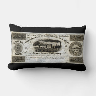 1837 Canadian Railroad Valuta Kussen