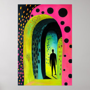 1837 Heroïsche figuur in Archway Poster