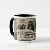 1837 Lafayette Bank Drie dollar Mok (Voorkant links)