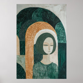 1838 Heroïsche figuur in Archway Poster