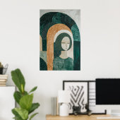 1838 Heroïsche figuur in Archway Poster (Thuiskantoor)