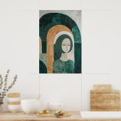 1838 Heroïsche figuur in Archway Poster (Keuken)