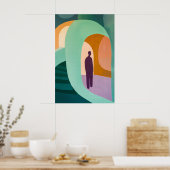 1839 Heroïsche figuur in Archway Poster (Keuken)