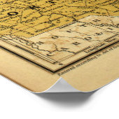 1839 Kaart van de Verenigde Staten (destijds) Poster (Hoek)