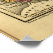 1839 Kaart van Europa Poster (Hoek)