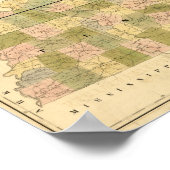 1839 Kaart van Tennessee & Kentucky Rails and Road Poster (Hoek)