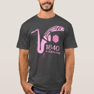 1840 De geboorte van de saxofoonmuziek T-shirt