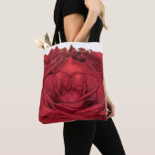 1840 - Rode bruiloft Rozen Tote Bag (Dichtbij)