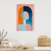 1841 Heroïsche figuur in Archway Poster (Keuken)