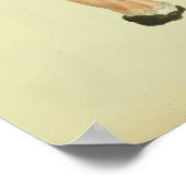  1841 Paddenstoelen met bruin Pet Kunst afdrukken Poster (Hoek)