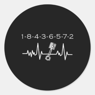 18436572 Firing Order Small Block Engine V8 Big Bl Ronde Sticker