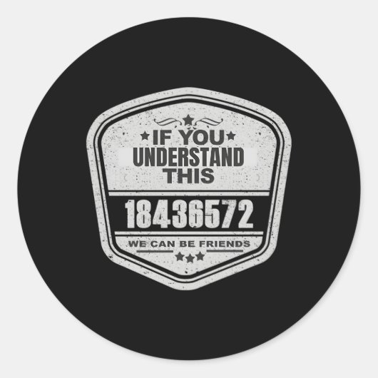 18436572 Geweldige V8 Vuren Bestel Auto Enthousias Ronde Sticker (Voorkant)