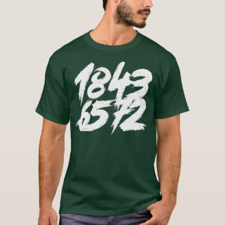 18436572 Witte onderdrukte tekst T-shirt