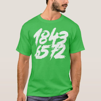 18436572 Witte onderdrukte tekst T-shirt