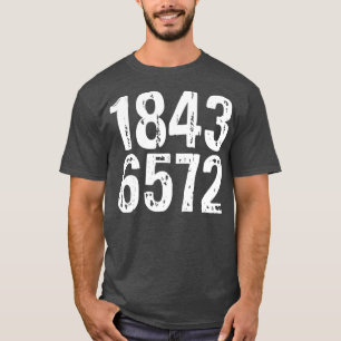 1843 aanstootgevende volwassen humor t-shirt