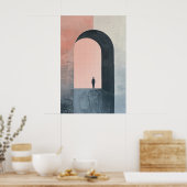 1843 Heroïsche figuur in Archway Poster (Keuken)