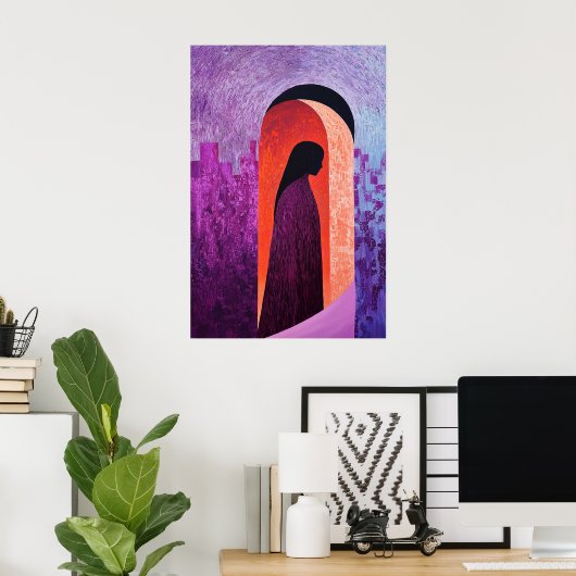 1844 Heroïsche figuur in Archway Poster (Thuiskantoor)