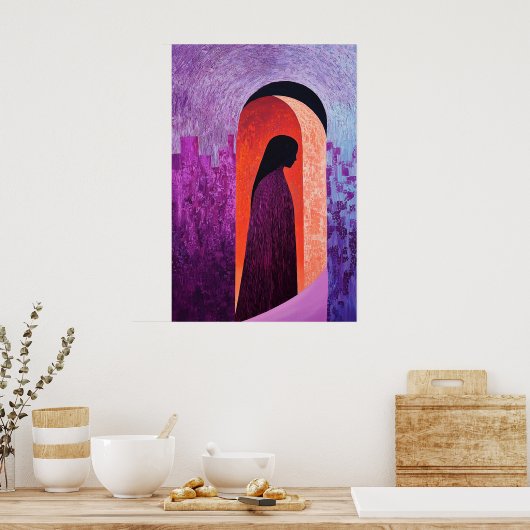 1844 Heroïsche figuur in Archway Poster (Keuken)