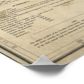 1844 Kaart van de Republiek Texas en de aangrenzen Poster (Hoek)