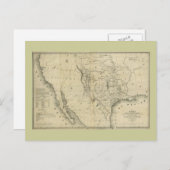 1844 Kaart van Texas en de Landen aan de rand (Voorkant / Achterkant)